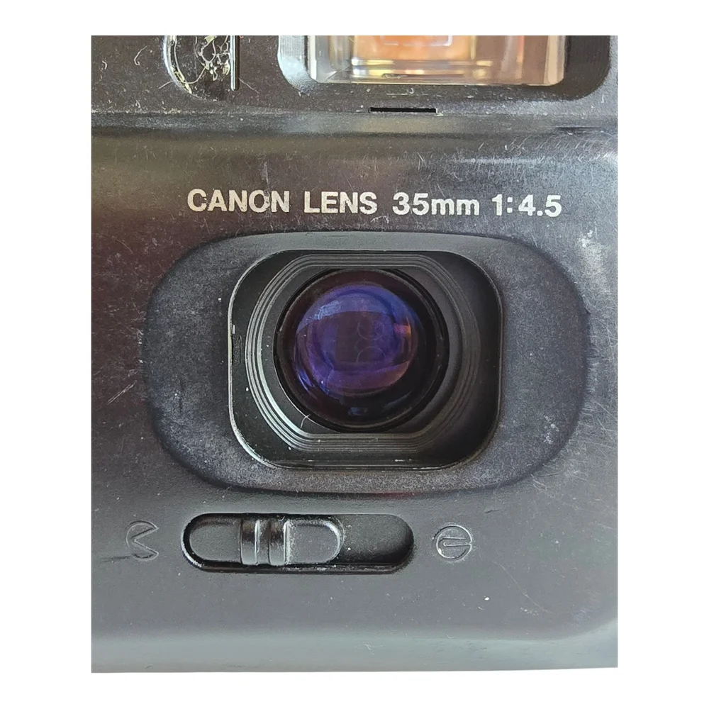 Canon Black Camera with Flash